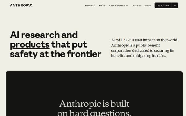Референс: сайт в стиле Anthropic
